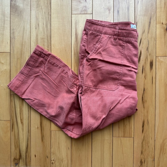 LL Bean Signature Wide-Leg Cropped Pants - Picture 4 of 8